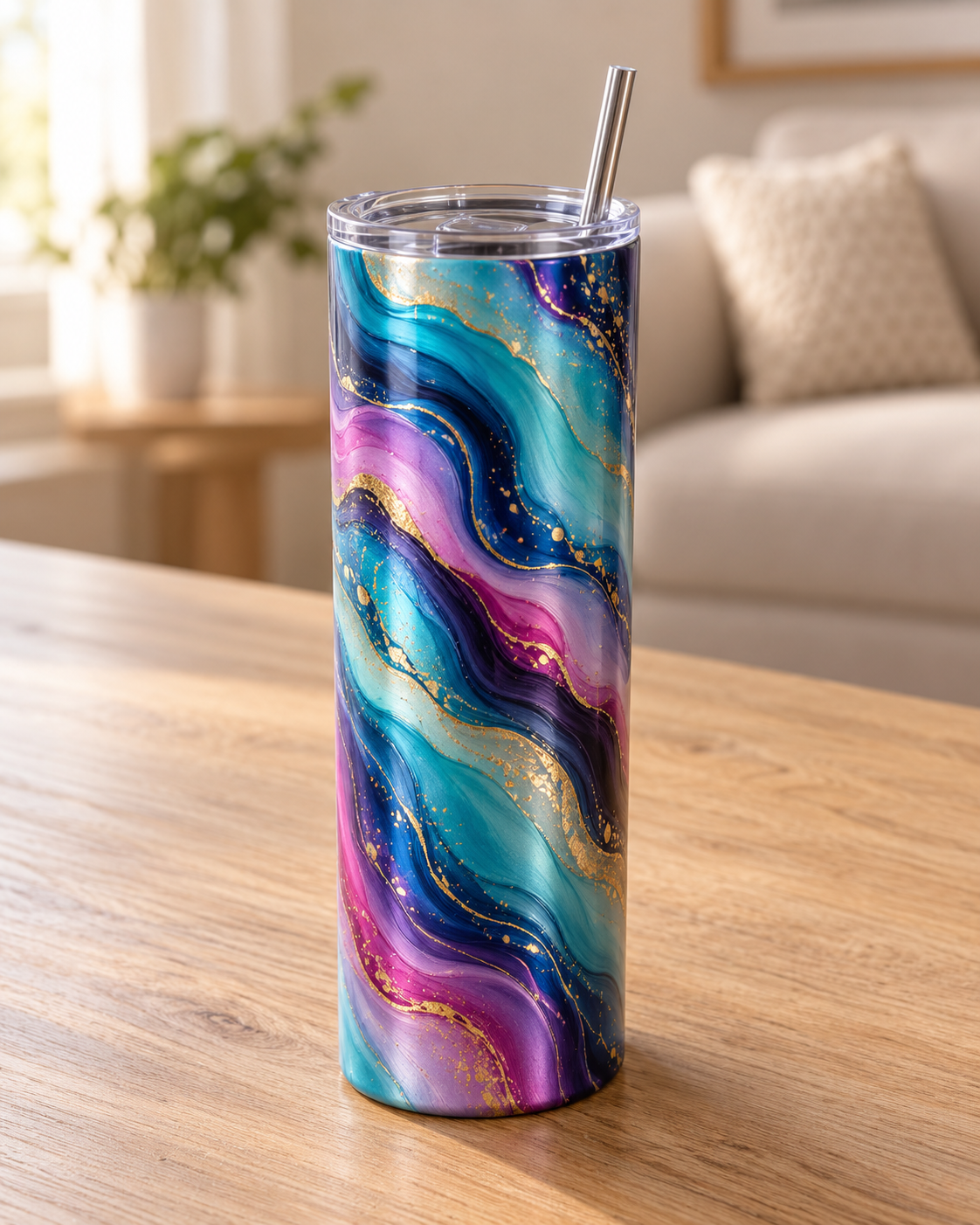 Custom UV Printed Tumbler — Personalized with Your Photo, Name or Design
