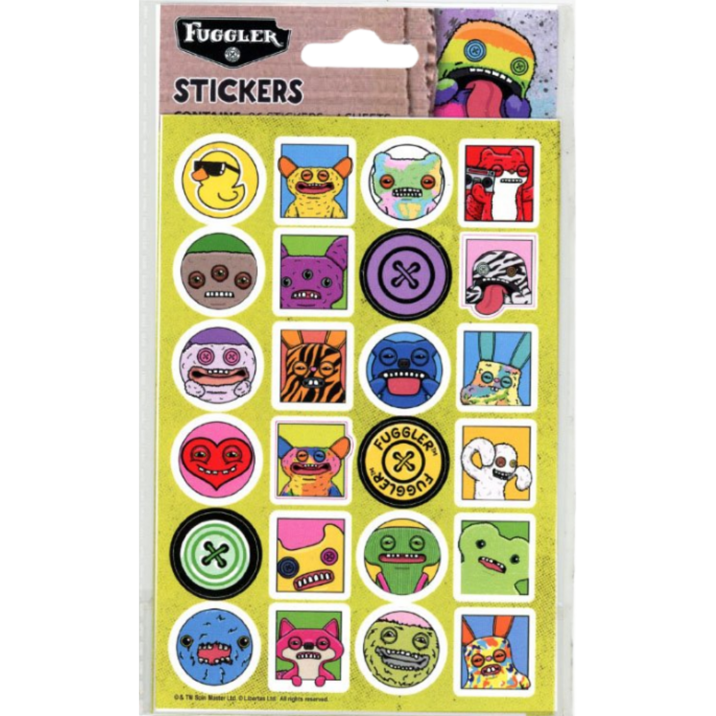 Fuggler Surprise Bundle – Mystery Toy + 24 Stickers + Big Sticker | Fun Kids Gift Pack
