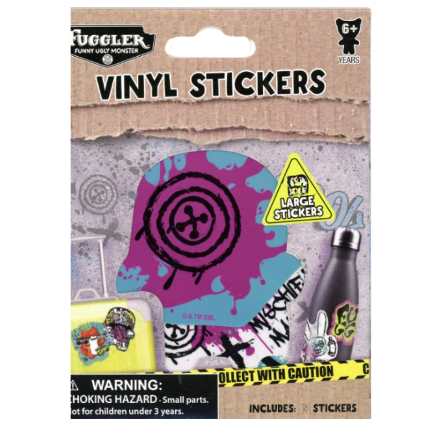 Fuggler Surprise Bundle – Mystery Toy + 24 Stickers + Big Sticker | Fun Kids Gift Pack